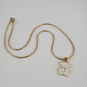 Necklaces with pendant , new with tags , stainless steel , color white & gold